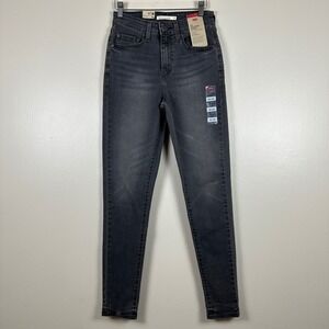 Levi's Women's 26x30 721 High Rise Skinny Jeans Gray Stellar Stretch NEW